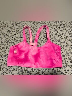 Free People Movement Pink Tie-Dye Sports Bralette